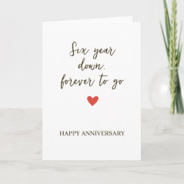 6st Anniversary – Six Year Down Forever to Go カード