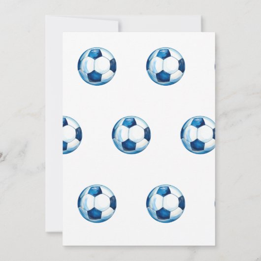 6thサッカー誕生日パーティーでキックインII 招待状 (裏面)