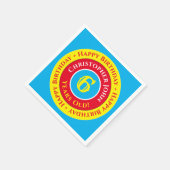 6thバースデーパーティー紙ナプキンス スタンダードカクテルナプキン (角)