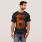 6th誕生日パーティー6歳バスケットボールの日 tシャツ (正面フル)
