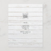 6th誕生日フォトコラージュ招待状ボーイガールミックス チラシ (裏面)