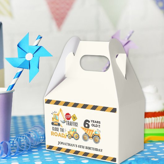 6th birthday boy construction truck フェイバーボックス