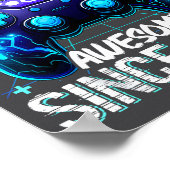 6th Birthday Boy Level 6 Gamer 6 Year Video Game P ポスター (角)