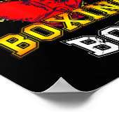 6th Birthday Boy Shirt - Boxing 6 Years Old Kid  ポスター (角)