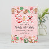 6th Birthday Christmas Party Invitation 招待状 (スタンド正面)