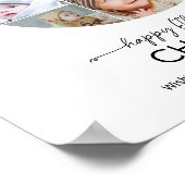 6th Birthday Number 6 Photo Collage Custom Picture ポスター (角)