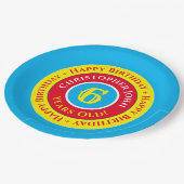 6th Birthday Party紙プレート ペーパープレート (アングル)