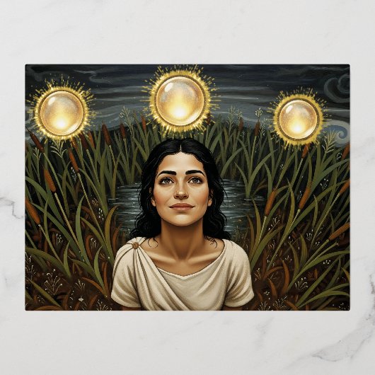 6th Century Light Orb 箔シーズンポストカード (正面)