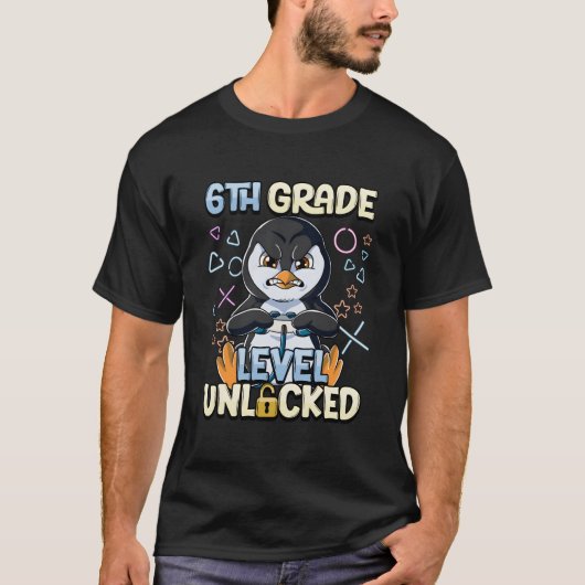 6Th Grade Level Unlocked Tシャツ (正面)
