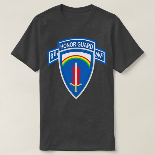 6th Inf Honor Guard SSI X Tシャツ (デザイン正面)