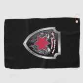 6th Infantry Division “Sight Seein' Sixth” シールド ゴルフタオル (横)