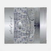 6th Sugar & Iron 結婚's Anniversaryフリースブランケット フリースブランケット (正面(横))