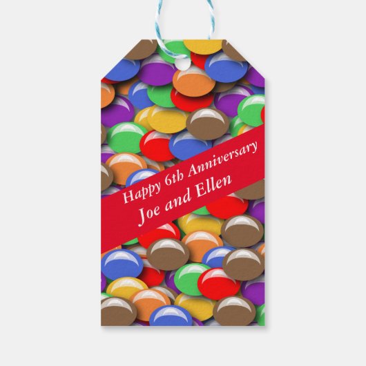 6th Wedding Anniversary Candy, ギフトタグ (裏面)