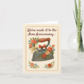 6th wedding anniversary romantic iron カード (正面)