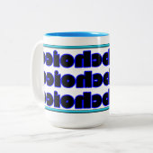 6x6の2音式コーヒーマグ ツートーンマグカップ (正面左)