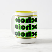 6x6の2音式コーヒーマグ ツートーンマグカップ (正面左)