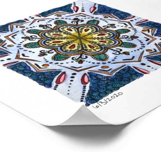 6x6プリント- 6-3-2020 ポスター (角)