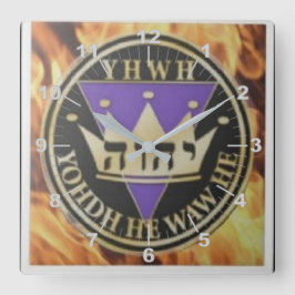 6x6神焼きセラミックタイル スクエア壁時計