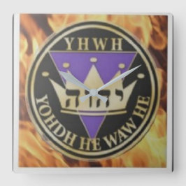 6x6神焼きセラミックタイル スクエア壁時計