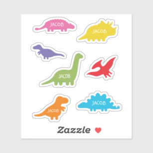 かわいい 恐竜シール Zazzle Co Jp