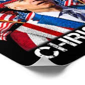 7おもしろい月メリー4日のジョー・バイデン氏4日 ポスター (角)