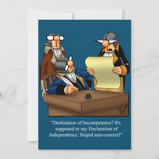 7おもしろい月4日パーティの招待状 招待状 (正面)