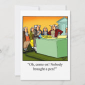 7おもしろい月4日パーティの招待状 招待状 (正面)