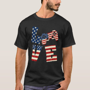 7おもしろい月4日愛国ビデオゲーム愛国アメリカ Tシャツ