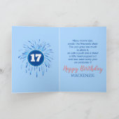 7お洒落生まれ月ハッピーバースデー4日 カード (内部)