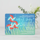 7かわいらし月4日のピンホイールズ・ピクニック・招待状 招待状 (スタンド正面)