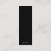 7つのチャクラの曼荼羅の小型名刺 スキニー名刺 (裏面)