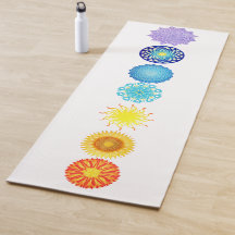 7つのチャクラの虹色の曼荼羅