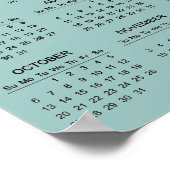 7つのチャクラ ヨガデザイン 2024 カレンダーポスター ポスター (角)