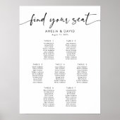 7つのテーブルが座席表を見つける ポスター (正面)