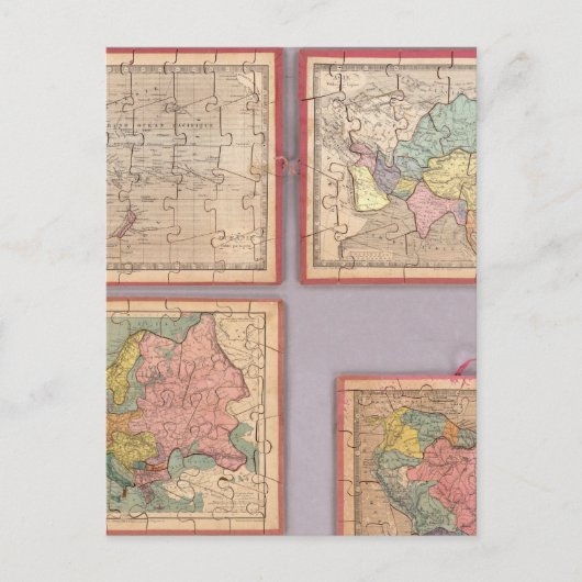 7つのパズルマップ ポストカード (正面)