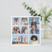 7つのフォトコラージュの挨拶を作成する カード (スタンド正面)