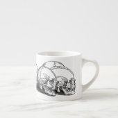 7つのヴィンテージスカル エスプレッソカップ (右)