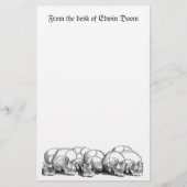 7つのヴィンテージスカル 便箋 (正面)