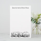 7つのヴィンテージスカル 便箋 (スタンド正面)