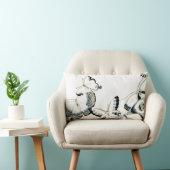 7つのヴィンテージ白い蝶 ランバークッション (椅子)