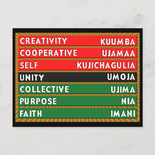 7つの主義 ポストカード (正面)