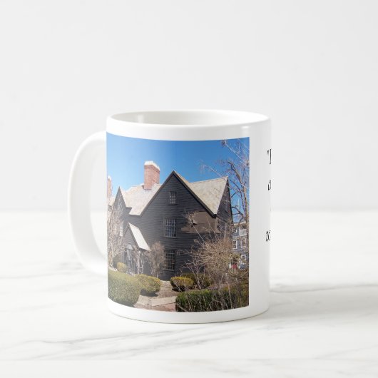 7つの切り妻のマグのHawthorneの家 コーヒーマグカップ (正面左)