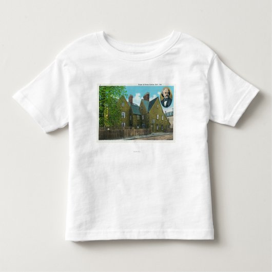 7つの切り妻の家の外観# 2 トドラーTシャツ (正面)