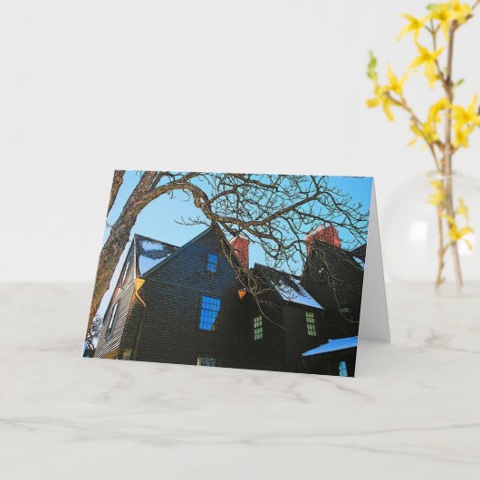 7つの切り妻カードの家 カード (黄色い花)