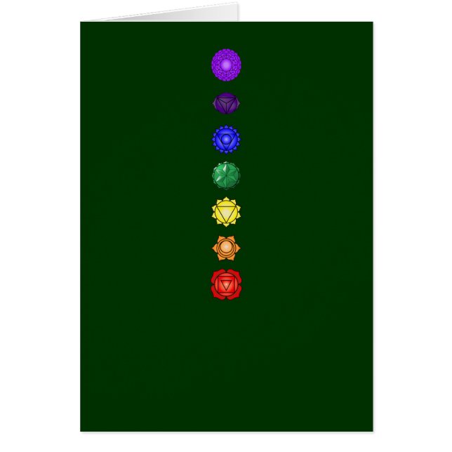 7つの垂直チャクラ (正面)