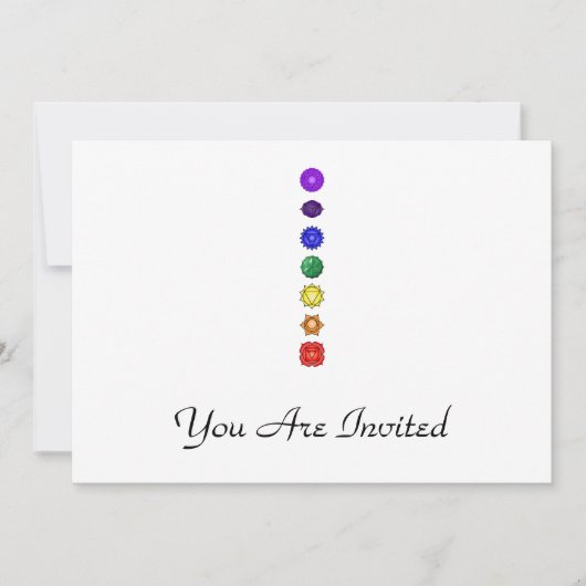 7つの垂直チャクラ 招待状 (正面)