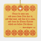 7つの大天使（CP 001；クロマトグラフ） セラミックオーナメント (裏面)