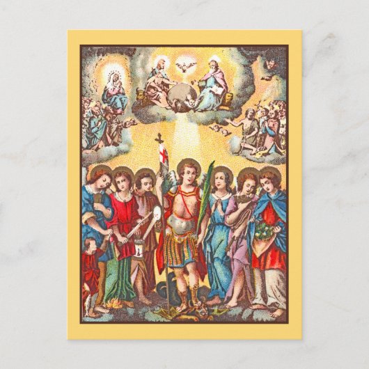 7つの大天使(CP 001;クロマトグラフ) ポストカード (正面)