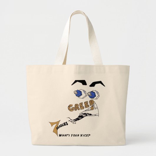 7つの大罪 — 強欲バッグ ラージトートバッグ (正面)