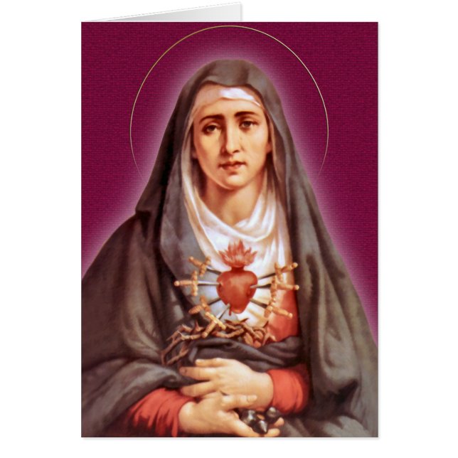 7つの悲哀の献身賛美された聖母マリア (正面)